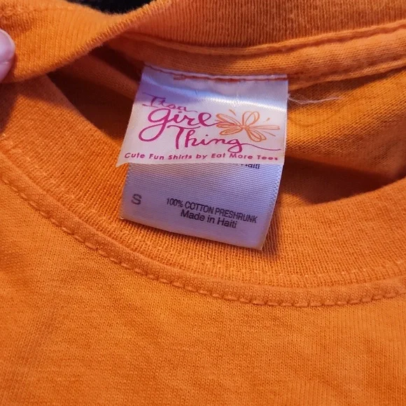 A Girl Thing Vibrant Orange Tee - Picture 3 of 5